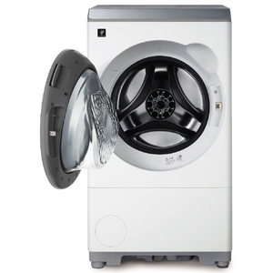 SHARP 【左開き】12kgドラム式洗濯乾燥機 マットホワイト ES-12X1-WL-イメージ2