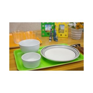 橋本達之助工芸 レンジＯＫ！すべり止め付き！ランチョントレー　イエローＭ イエロー ﾋﾟﾉﾄﾚ-33CMｶｸY-イメージ2