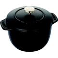 Staub 1251225ココット de GOHAN S Staub ブラック 40509-653-0ｺﾞﾊﾝSﾌﾞﾗﾂｸ