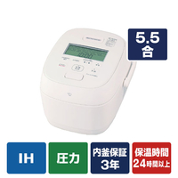 象印 圧力IH炊飯ジャー(5．5合) 極め炊き ホワイト NW-WD10-WA
