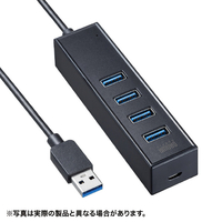 サンワサプライ 磁石付USB3．2 Gen1 4ポートハブ ブラック USB-3H405BKN