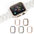 GAACAL Apple Watch Series 4-6/SE1-2 [40mm]用プラスチックフレーム ブラック W00017BK2-イメージ5