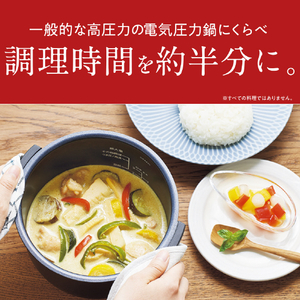 タイガー 電気圧力鍋 TIGER COOKPOT マットホワイト COK-B400WM-イメージ4