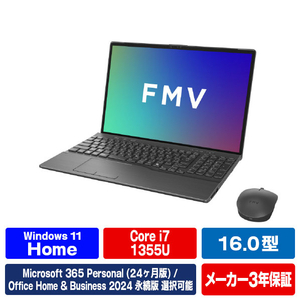 富士通 ノートパソコン e angle select FMV Note A ブライトブラック FMVA77L2B6-イメージ1