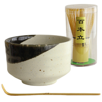 アペックスハート 抹茶椀セット 織部塗分け 茶楽JAPANシリーズ MW1853ﾏﾂﾁﾔｾﾂﾄｵﾘﾍﾞﾇﾘﾜｹ