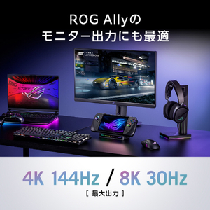 ASUS ドッキングステーション ROG Bulwark Dock DG300 ブラック DG300 ROG USB-C DOCK-イメージ3