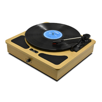 クマザキエイム レコードプレイヤー 木目 TW510