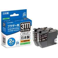 ジット ブラザー LC3111BK ブラック リサイクルインク 2本パック FCD953P-JIT-B3111B2P