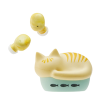 ラディウス 猫のかたちの完全ワイヤレスイヤホン NEKO true wireless earphones チャトラ HP-C28BTC