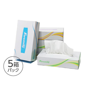 Forestway ティッシュペーパー ナチュラル 150組 5個 F044483-FRW102490-イメージ2