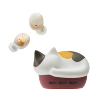 ラディウス 猫のかたちの完全ワイヤレスイヤホン NEKO true wireless earphones ミケ HP-C28BTM