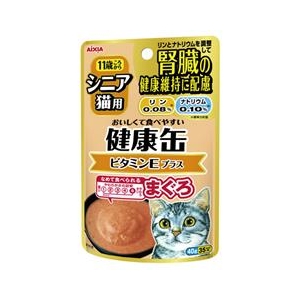 アイシア シニア猫用　健康缶パウチ　ビタミンEプラス 40g ｹﾝｺｳｶﾝﾊﾟｳﾁﾋﾞﾀﾐﾝ40G-イメージ1