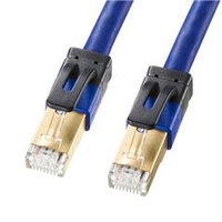 サンワサプライ カテゴリ7A LANケーブル(10m) ブルー KB-T7A-10BL