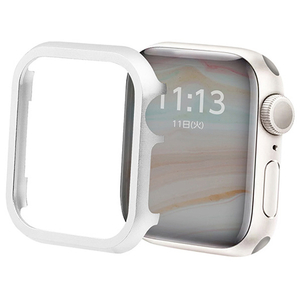 GAACAL Apple Watch Series 4-6/SE1-2 [40mm]用メタリックフレーム シルバー W00114S2-イメージ1