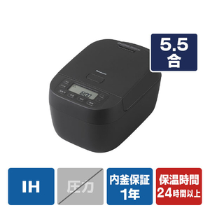 パナソニック IHジャー炊飯器 ブラック SR-N210E-K-イメージ1