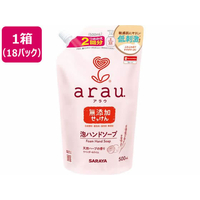 サラヤ アラウ. 泡ハンドソープ詰替え 500mL(2回分) 18パック FC537PY