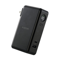 エレコム AC充電器一体モバイルバッテリー(10000mAh/67W/C×1+A×1) ブラック DE-AC12-10000BK