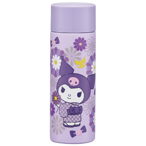 スケーター ポケットステンレスマグボトル120ml クロミ 菊 SMBC1BﾎﾟｹﾂﾄSTBT120MLｸﾛﾐｷｸ-イメージ1