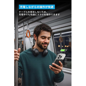 Anker Anker Nano Power Bank (5000mAh, MagGo, Slim) ブラック A1665N11-イメージ4