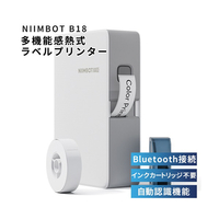 テイクワンテクノロジー レギュラーサイズ多機能熱転写ラベルプリンター NIIMBOT ホワイト NIIMBOT-B18WH