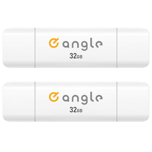 e angle USB3．2(Gen1)TypeC-A対応USBメモリ 32GB 2個セット ホワイト SETANGVCRUAC032AWX2-イメージ1