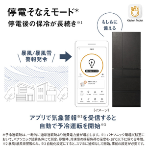 パナソニック 【フレンチドア】601L 6ドア冷凍冷蔵庫 ミスティスチールグレー NR-F60WX3-H-イメージ14