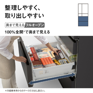 パナソニック 【フレンチドア】601L 6ドア冷凍冷蔵庫 ミスティスチールグレー NR-F60WX3-H-イメージ6