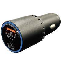 AXS ノート45W-DC充電器PD+QC(USB-A&C) ブラック X-305