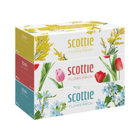 クレシア スコッティ ティッシュ フラワーボックス 250組 3個 FC558NN-41330