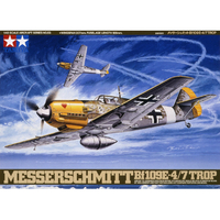 タミヤ 1/48 傑作機シリーズ No．63 メッサーシュミット Bf109 E-4/7 TROP ﾀﾐﾔ48 BF109E-4/7  ｼﾝ