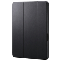 エレコム 13インチiPad Pro(M4)用 フラップケース 衝撃吸収 Pencil収納 スリープ対応 ブラック TB-A25PLSABK