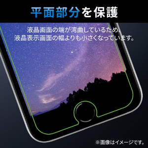 エレコム iPhone SE(第3世代)/SE(第2世代)/8/7/6s/6用ガラスフィルム ゴリラ 0．21mm PM-A22SFLGO-イメージ6