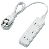 エレコム シャッタータップ(4個口・1m) ホワイト T-ST02N-2410WH