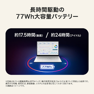 LG Electronics Japan LG gram Pro 17 メモリ 16GB SSD 512GB ノートパソコン 軽量 インテル Core Ultra 5 325 (シリーズ3)Windows 11 Pro Copilot+ PC 17インチ 17Z90U-VP55J 2026年モデル 17Z90U-VP55J-イメージ5