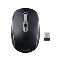 エレコム Precisionist USB無線/Bluetoothマウス[チルト付8ボタンMサイズ] ブラック M-PN10MBMSBK