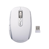 エレコム Precisionist USB無線/Bluetoothマウス[チルト付8ボタンMサイズ] ホワイト M-PN10MBMSWH