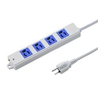 サンワサプライ 工事物件タップ（3P・4個口・3m） ブルー TAP-K4-3BL