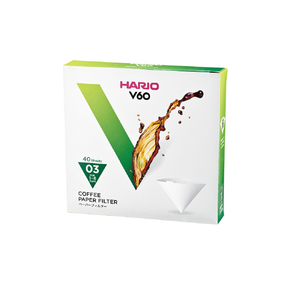 ハリオＦＦＵ V60用ペｰパｰフィルタｰ03W 40枚 V60ﾍﾟ-ﾊﾟ-ﾌｲﾙﾀ-03WVCF0340W-イメージ1