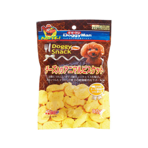 ドギーマン ドギースナックバリュー チーズ入アニマルビスケット 80g FC05736-イメージ1