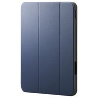 エレコム 11インチiPad Pro(M4)用 フラップケース 衝撃吸収 Pencil収納 スリープ対応 ネイビー TB-A25PMSANV
