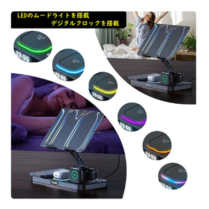 RM 4in1 AppleWatch・iPad用充電ステーション ブラック RM-2649BK-イメージ7
