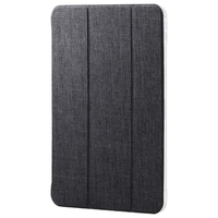 エレコム 11インチiPad Pro(M4)用 フラップケース 薄型軽量 ファブリック 背面クリア ブラック TB-A25PMWVCBK