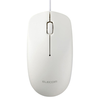 エレコム USB有線光学式マウス[3ボタン/Lサイズ] ホワイト M-LE10URWH