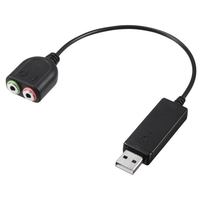 ｉＢＵＦＦＡＬＯ USBオーディオ変換ケーブル BSHSAU100シリーズ ブラック BSHSAU100BK
