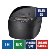タイガー 圧力IHジャー炊飯器 e angle select グロスブラック JPV-10E6KG