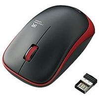 エレコム ワイヤレスIR LEDマウス(3ボタン) レッド M-IR07DRRD