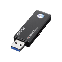 バッファロー 抗ウイルス抗菌 ハードウェア暗号化 管理ツール対応 USBメモリー 8GB ブラック RUF3-HSVB8G