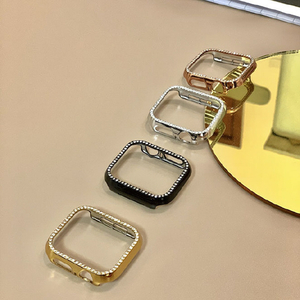 GAACAL Apple Watch Series 4-6/SE1-2 [40mm]用スワロフスキーフレーム シルバー W00058S2-イメージ3