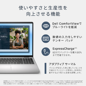 DELL Dell 16 DC16250 プラチナシルバー ND76-FWM3SD-イメージ4