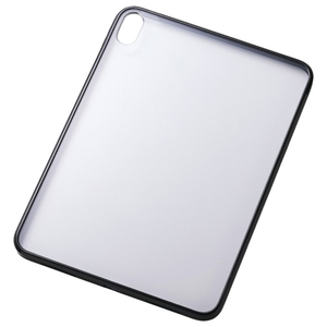 エレコム iPad(A16)用クリアケース 軽量 カラーエッジ 背面クリア ブラック TB-A25RTSLOBK-イメージ1